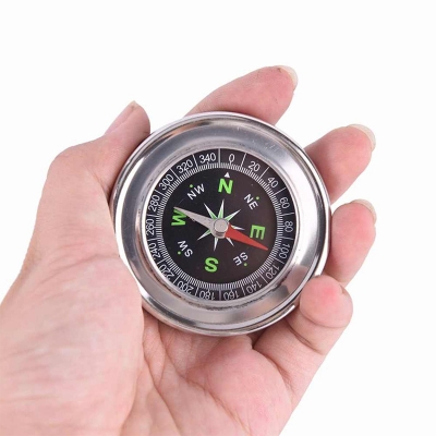 Picture of Small Magnetic Compass 50mm Full SS Travel Compass-Multicolor