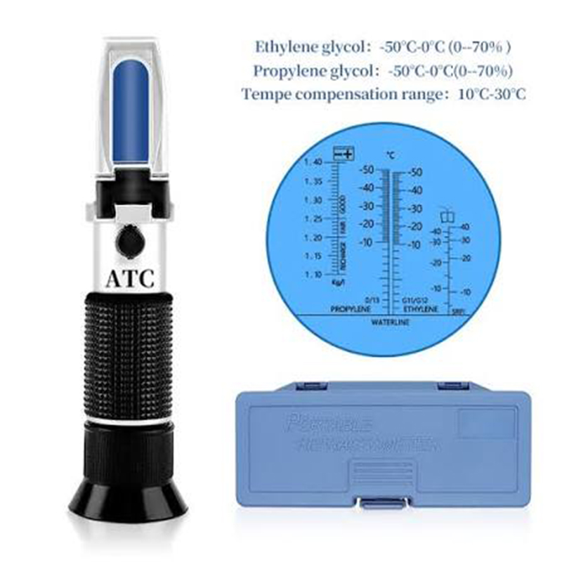 Picture of Portable ATC Refractometer Freezing Point Meter for Glycol Antifreeze Coolant-Multicolor
