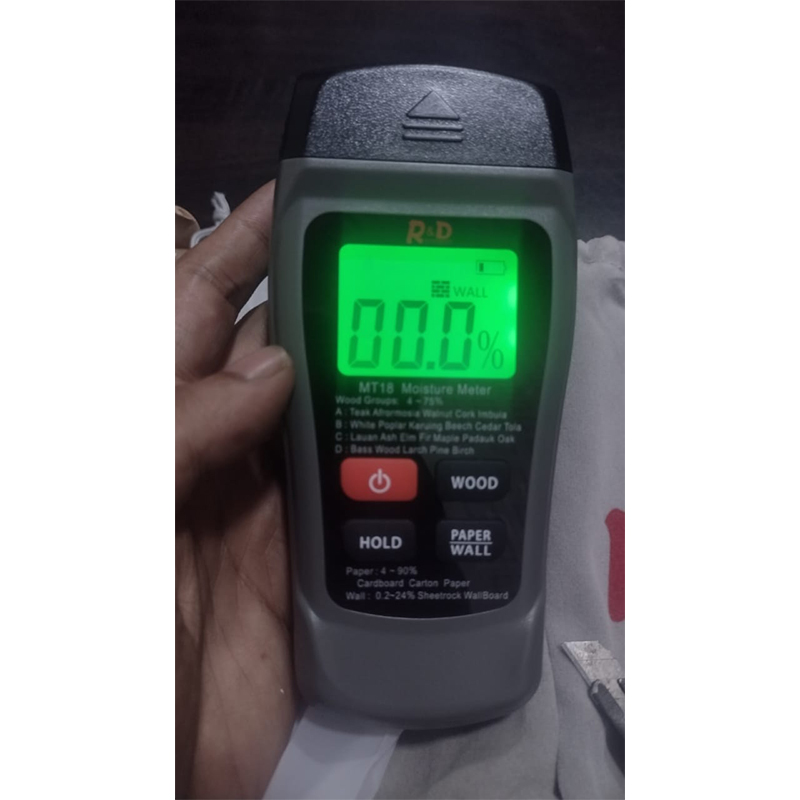Picture of Digital Moisture Meter MT-18 for Wood, Paper and Wall-Multicolor