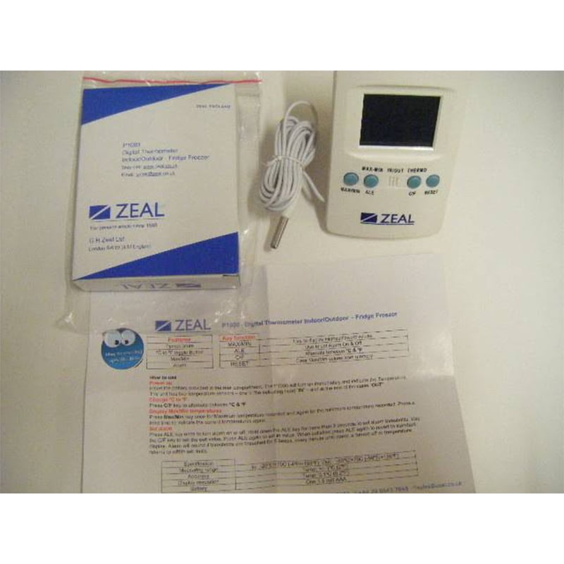 Picture of Min Max Thermometer for Indoor/Outdoor (Sensor) P1000 Zeal-Multicolor