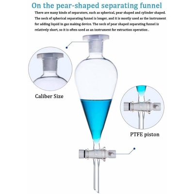 Picture of Separating Funnel 125mL Pyrex(P.T.F.E)