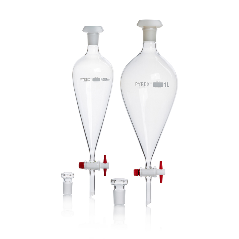 Picture of Separating Funnel 125mL Pyrex(P.T.F.E)