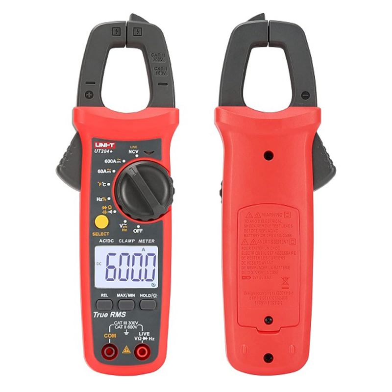 Picture of UNI-T UT204+ Digital Clamp Meter AC/DC 600A-Multicolor