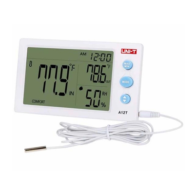Picture of UNI-T UTA12T Digital Hygrometer Indoor-Outdoor Temperature Humidity Meter-Multicolor