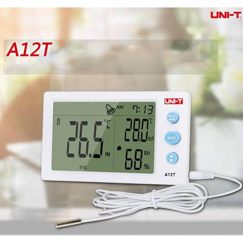 Picture of UNI-T UTA12T Digital Hygrometer Indoor-Outdoor Temperature Humidity Meter-Multicolor