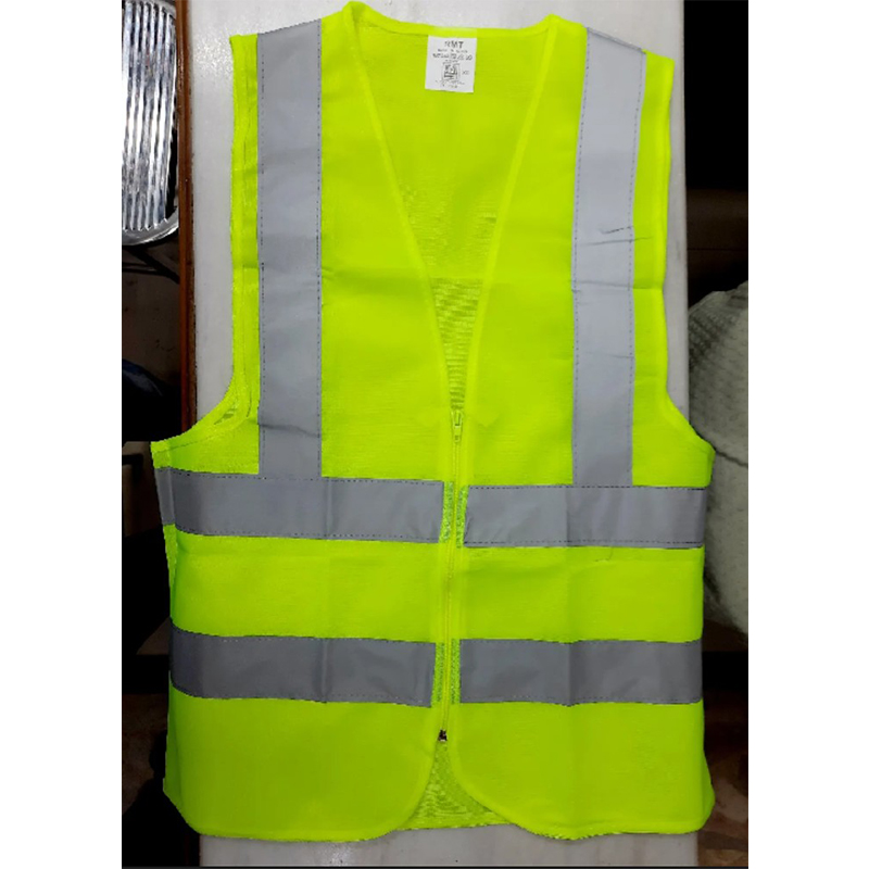 Picture of Reflective Safety Vest with Zipper Green/Red Color