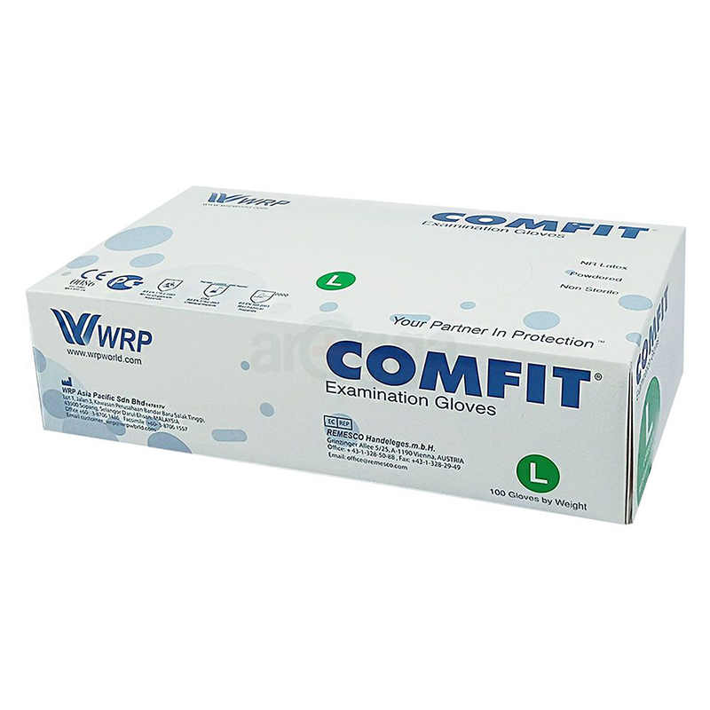 Picture of Comfit Examination Hand Gloves 100 Pcs Powdered-Multicolor