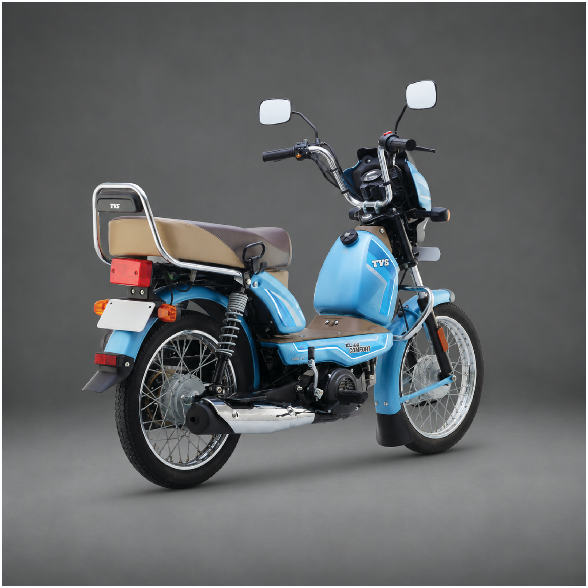 Picture of TVS XL 100 CC Comfort MOPED Mint Blue 