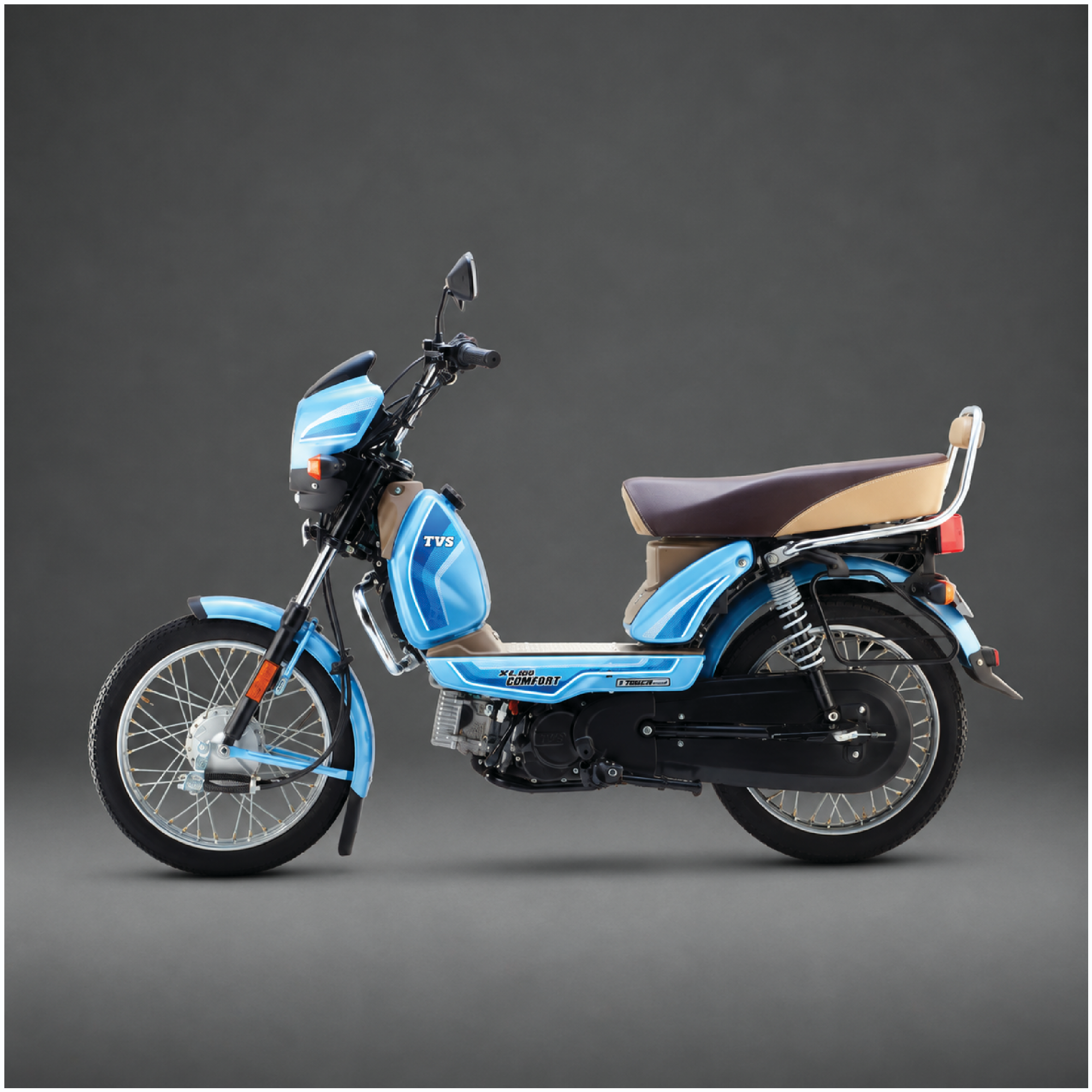 Picture of TVS XL 100 CC Comfort MOPED Mint Blue 