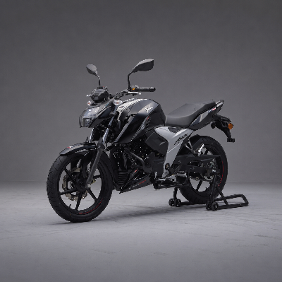 Picture of TVS Apache 4V 160 CC ABS Double Disc Black Motorcycle