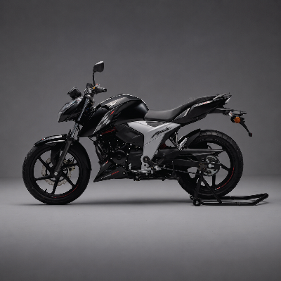 Picture of TVS Apache 4V 160 CC ABS Double Disc Black Motorcycle