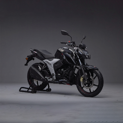 Picture of TVS Apache 4V 160 CC ABS Double Disc Black Motorcycle