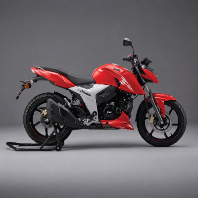 Picture of TVS Apache 4V 160 CC ABS Double Disc Racing Red Motorcycle