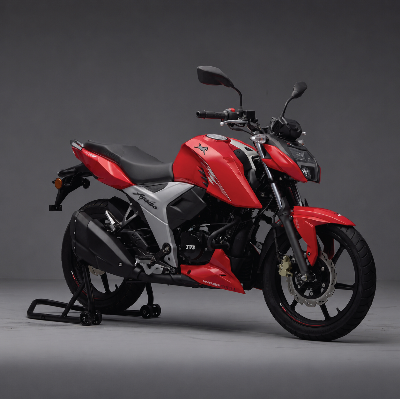 Picture of TVS Apache 4V 160 CC ABS Double Disc Racing Red Motorcycle