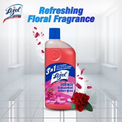 Picture of Lizol Floral Disinfectant Surface Cleaner 1 L 