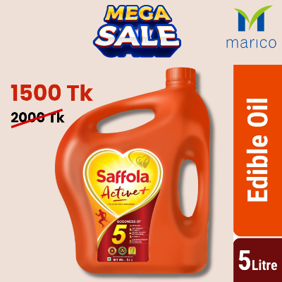 Picture of Saffola Active Oil (Fortified Edible Rice Bran Oil) 5 Litre