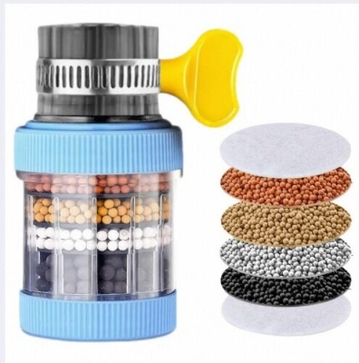 Picture of Universal Shower Faucet 6 Layers Faucet Water Filter Tap Purifier Splash-proof Water Saving Bubbler for Bathroom Home Kitchen-Multicolor
