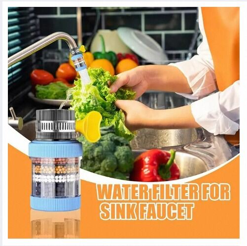 Picture of Universal Shower Faucet 6 Layers Faucet Water Filter Tap Purifier Splash-proof Water Saving Bubbler for Bathroom Home Kitchen-Multicolor