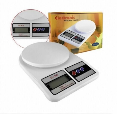 Picture of Best Quality Digital Scale 10kg 1g Household Weight Scales Platform Electronic Balance Kitchen scale Baking Measure Food Cooking Tools 2 pcs Battery free-White
