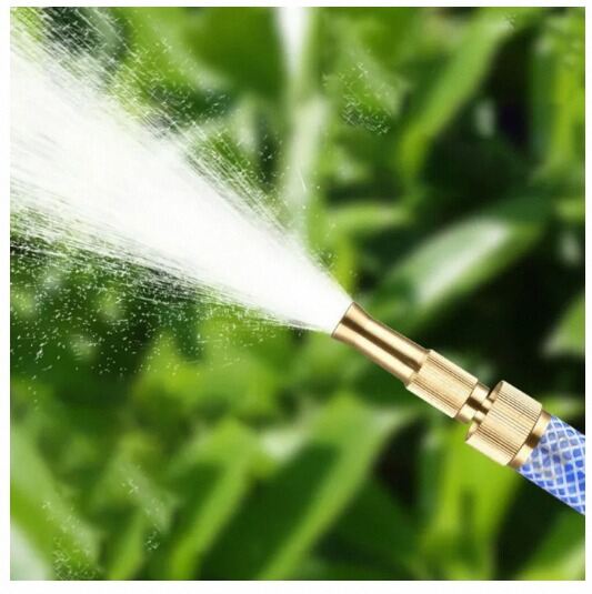 Picture of High Pressure Water Gun Household Pure Copper Direct Spray Gun Flower Watering Tool Adjustable Pressure Washer-Gold