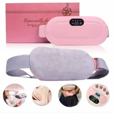 Picture of Portable Cordless Heating Pad with 6 Heat Levels & 6 Massage Modes-Multicolor
