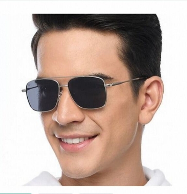 Picture of Smart Sunglass For Men High Quality Matel Body Silver Frame and Black Glass-Multicolor
