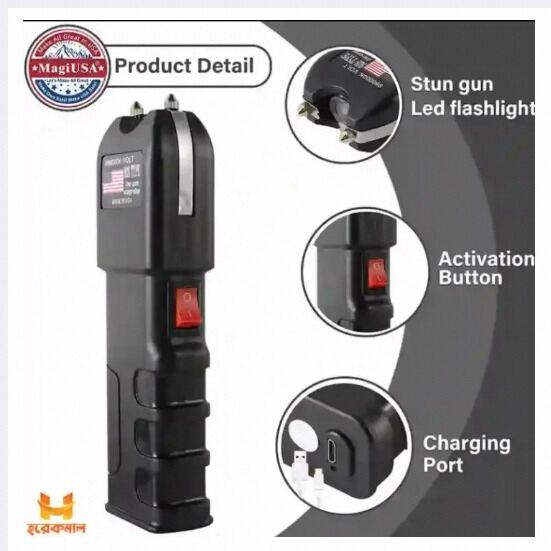 Picture of High Quality Electric Shocking Gun n Flaslight-Black