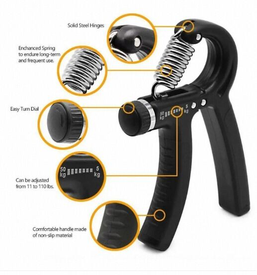 Picture of Adjustable Hand Grip 5-60Kg - Strengthen Your Grip With Precision And Comfort Using This Adjustable Hand Grip-Multicolor