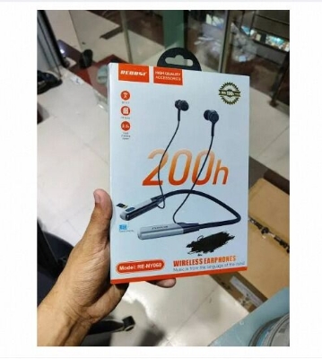 Picture of Regrsi wireless Neckband Bluetooth Earphone RE-NY060 Charging becup 200 Hours (Best price)-Multicolor