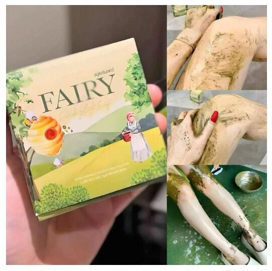 Picture of Green Tea Glutathione Fairy Scrub Soap for Face and Body, Gentle Exfoliating Texture (Thailand)-Floral