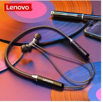 Picture of Lenovo HE05X Bluetooth 5.0 Earphones Waterproof Wireless HIFI Sound Magnetic Neckband Headset Sports Headphones-কালো