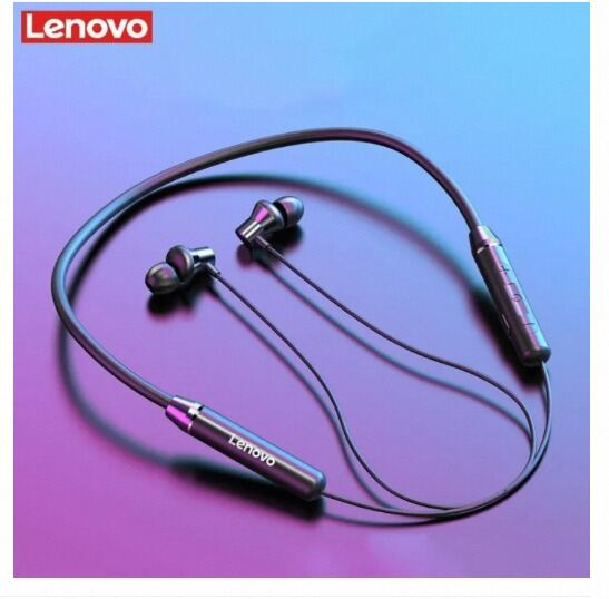 Picture of Lenovo HE05X Bluetooth 5.0 Earphones Waterproof Wireless HIFI Sound Magnetic Neckband Headset Sports Headphones-কালো