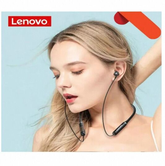 Picture of Lenovo HE05X Bluetooth 5.0 Earphones Waterproof Wireless HIFI Sound Magnetic Neckband Headset Sports Headphones-কালো