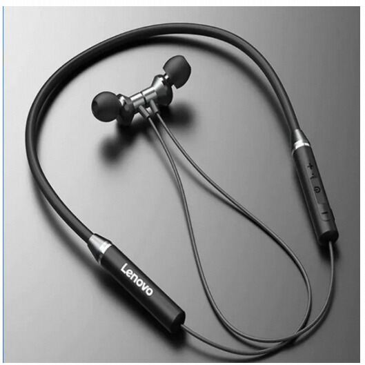 Picture of Lenovo HE05X Bluetooth 5.0 Earphones Waterproof Wireless HIFI Sound Magnetic Neckband Headset Sports Headphones-কালো