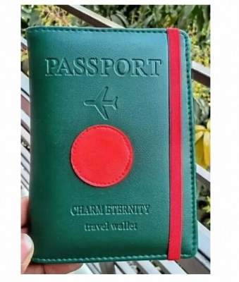 Picture of Sonar Bangla Passport Cover & Card Holder For Men/ Women - Passport Cover-Green