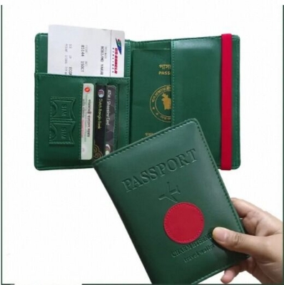 Picture of Sonar Bangla Passport Cover & Card Holder For Men/ Women - Passport Cover-Green