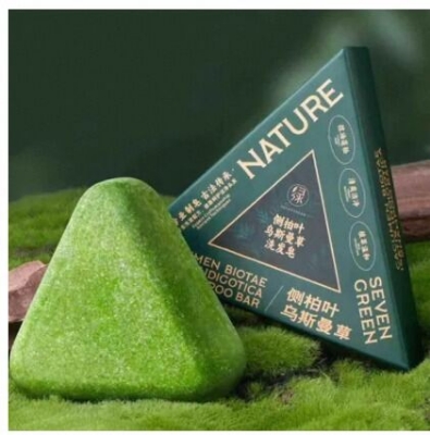 Picture of Seven Nature Green Soap Shampoo Bar-green