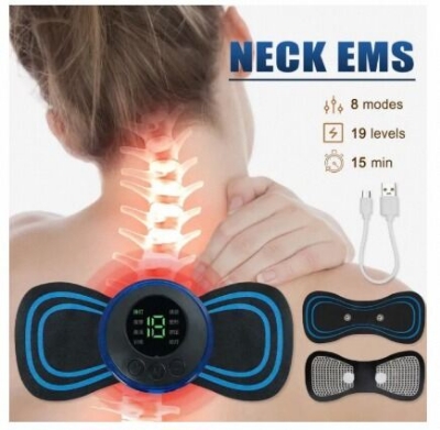 Picture of EMS Mini Massager with 2 Pad ,Muscle Stimulator Full Body Relaxation Pain Relief-Multicolor
