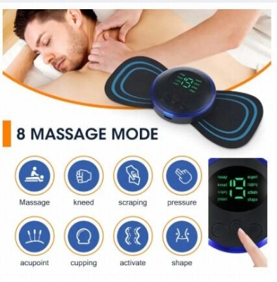 Picture of EMS Mini Massager with 2 Pad ,Muscle Stimulator Full Body Relaxation Pain Relief-Multicolor