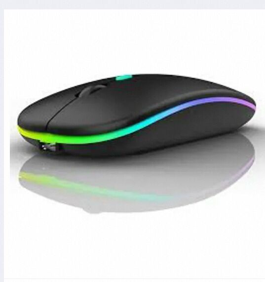 Picture of Rechargeable Wireless RGB Optical Mouse for PC & Laptop-Black