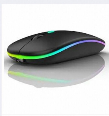 Picture of Rechargeable Wireless RGB Optical Mouse for PC & Laptop-Black