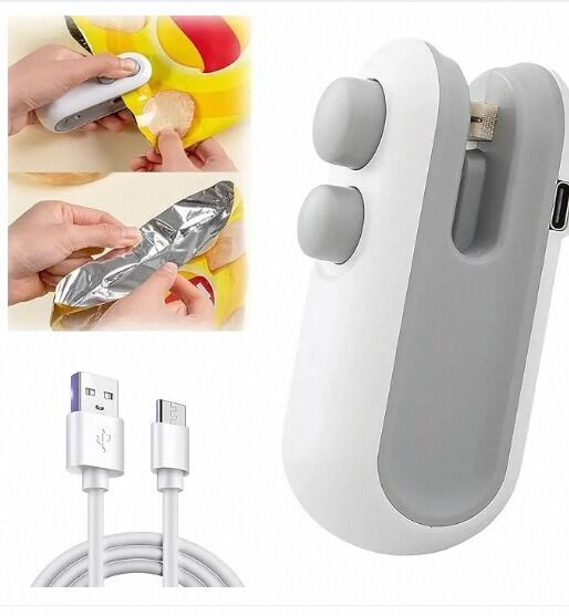 Picture of Mini 2-in-1 USB Rechargeable Bag Sealer & Cutter-Multicolor