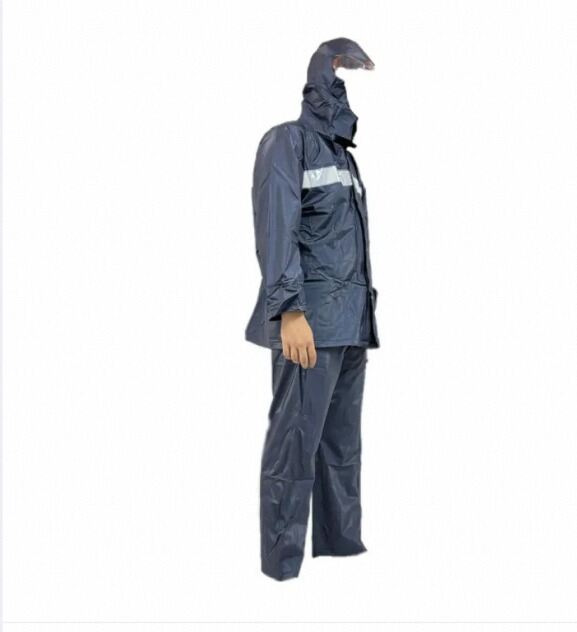 Picture of YIFANG TIAN vehicle raincoat rain pants set outdoor riding adult split takeaway reflective fashion transparent raincoat 5475/ Orginal police rain coat-Blue