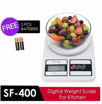 Picture of Kitchen Weight Scale Machine Digital Kitchen Weight Machine Model SF400 Weight Machine Mini Weight Measuring Scale With Digital Display-Multicolor