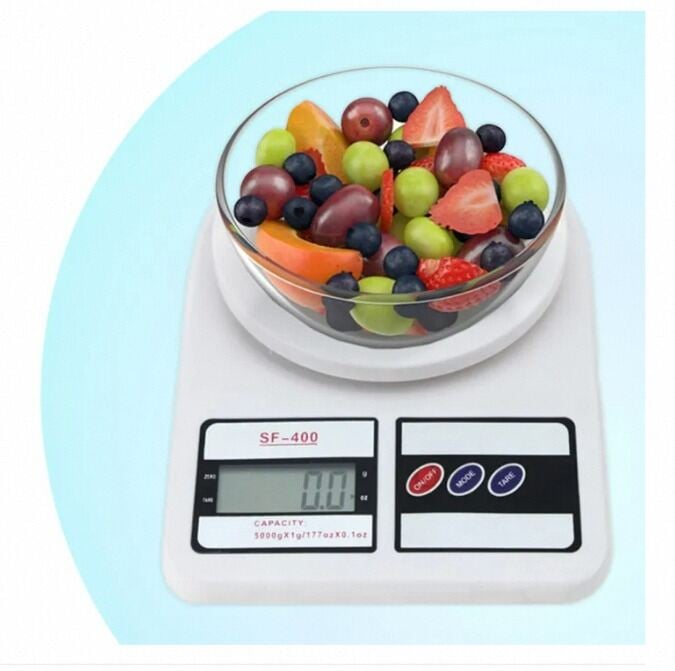 Picture of Kitchen Weight Scale Machine Digital Kitchen Weight Machine Model SF400 Weight Machine Mini Weight Measuring Scale With Digital Display-Multicolor