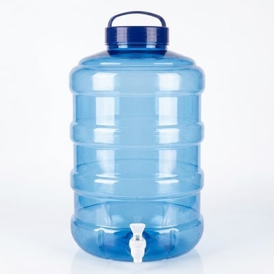 Picture of 20L Water Dispenser Jar with Tap and Handle - Blue/Red