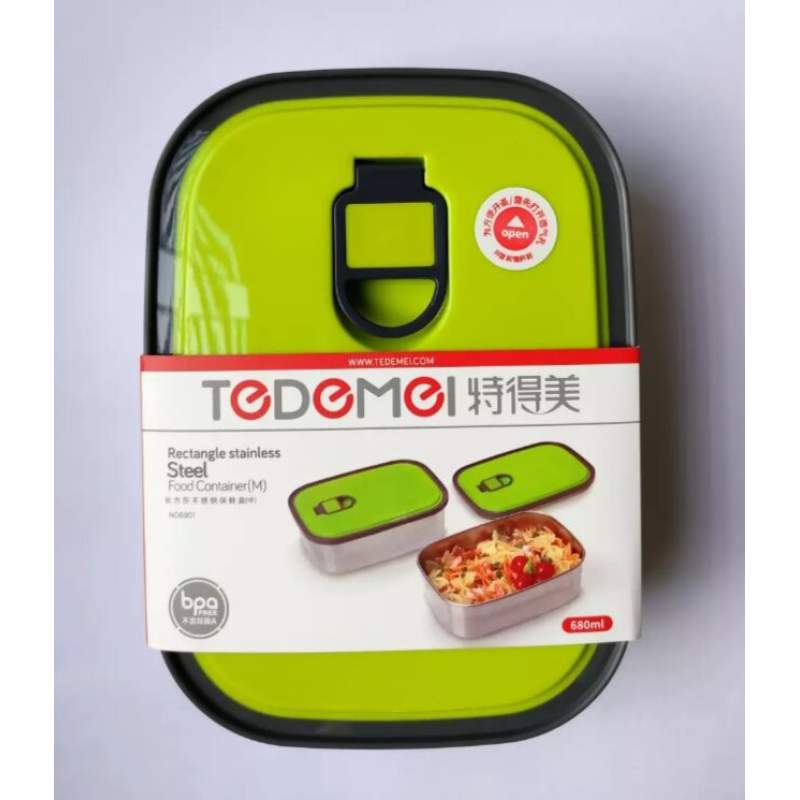 Picture of Tedemei Stainless Steel Insulated Lunch Box - 680ml - Multicolor