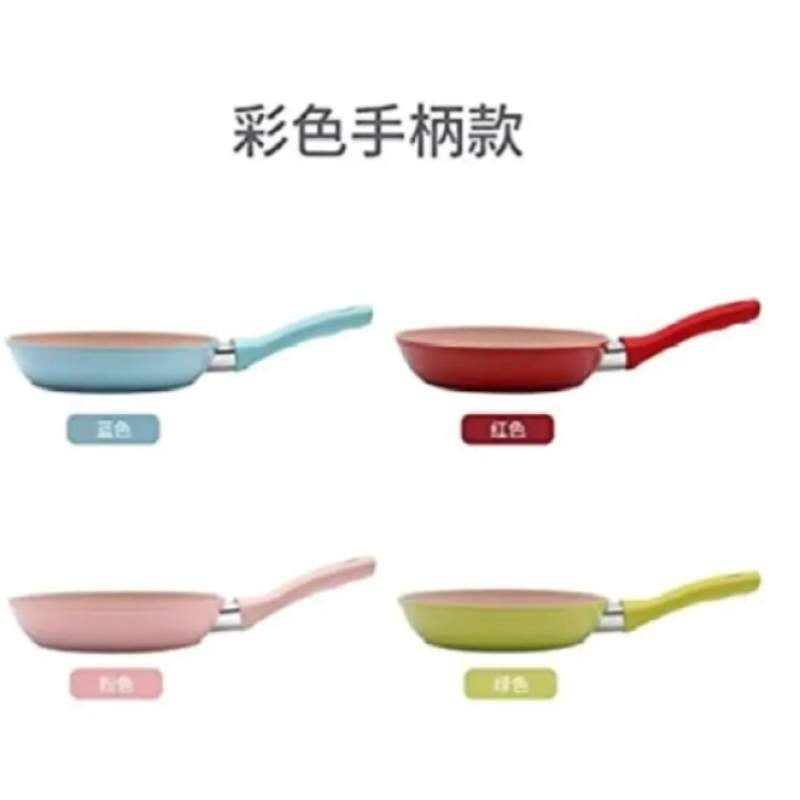 Picture of 16cm Non-Stick Forged Frying Pan with Marble Stone Coating and Silicone Handle - Multicolor