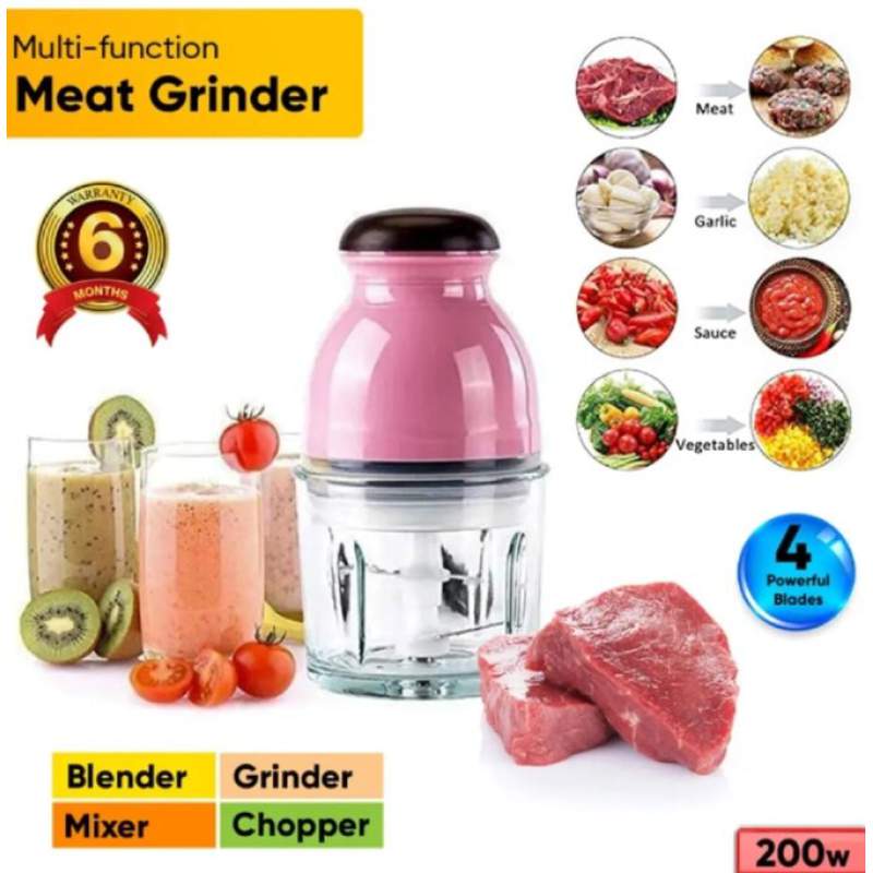 Picture of Multi-Functional Food Processor, Blender, Mixer, Grinder and Chopper - Multicolor