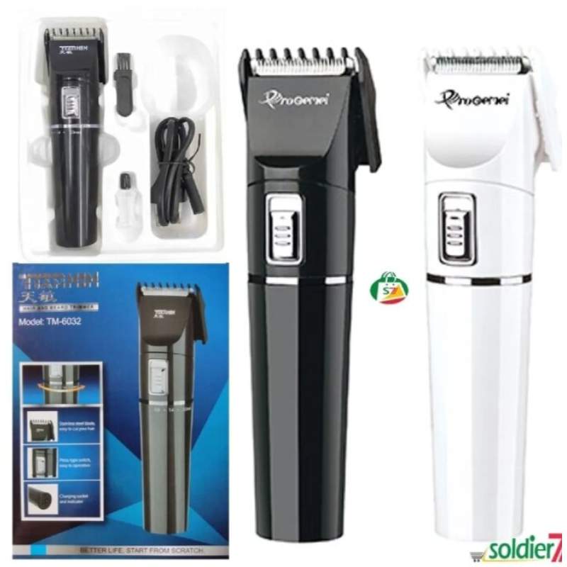 Picture of Tianmin TM-6032 Professional Beard Trimmer and Hair Clipper - Black & White